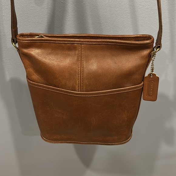 Vintage Coach Crossbody Brown Bag - Picture 1 of 7